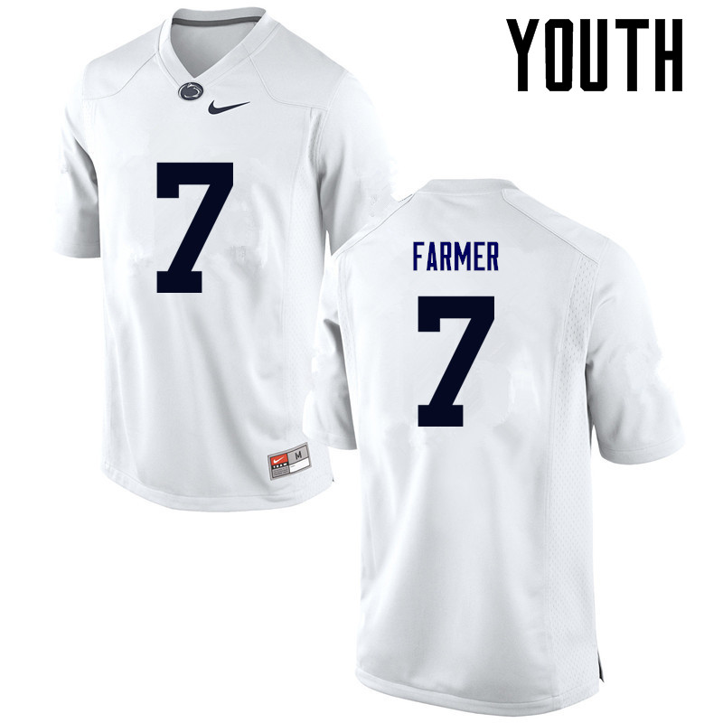 NCAA Nike Youth Penn State Nittany Lions Koa Farmer #7 College Football Authentic White Stitched Jersey XBY0098HE